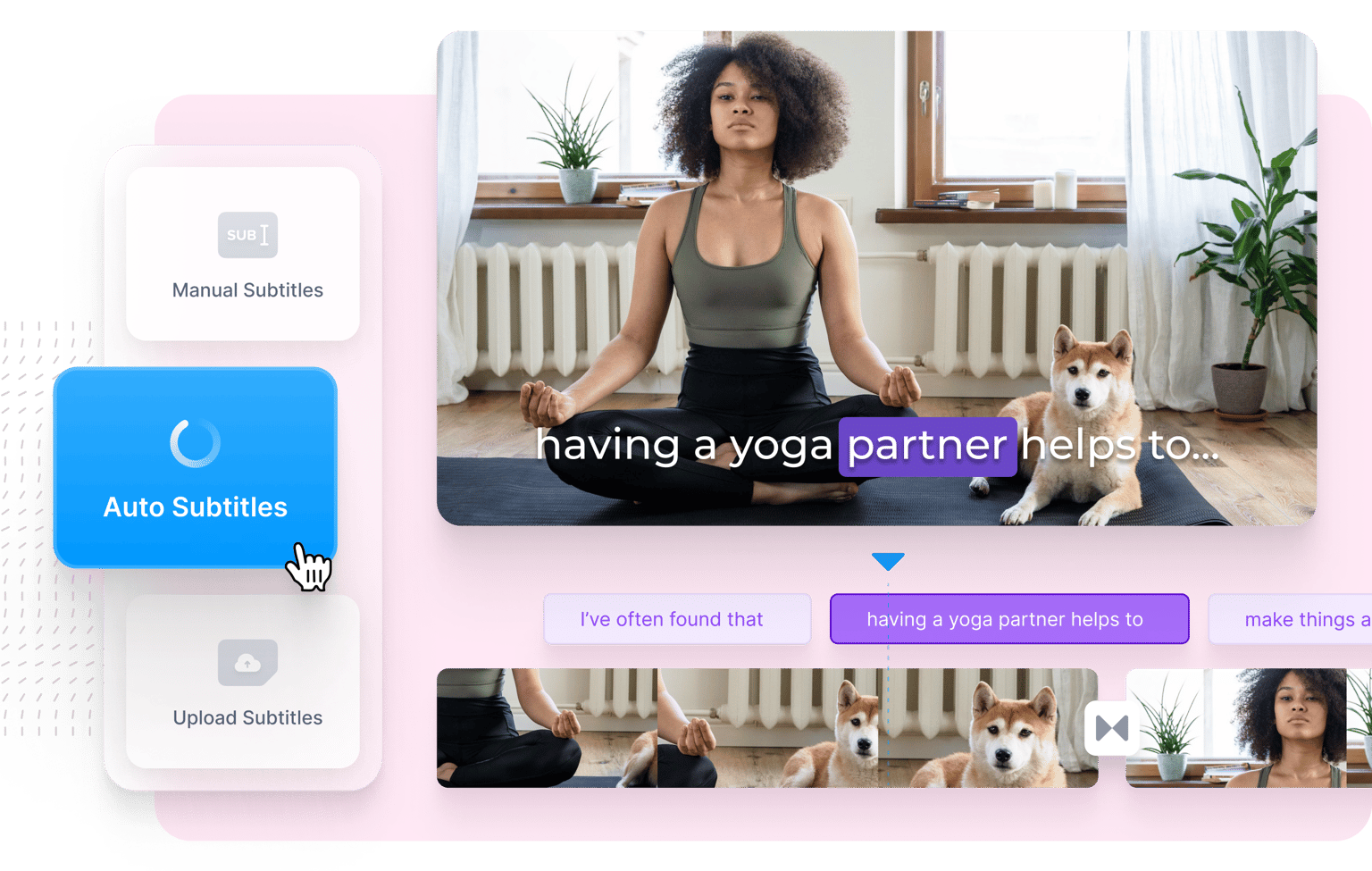 VEED's Auto Subtitle Generator automatically creates video subtitles.