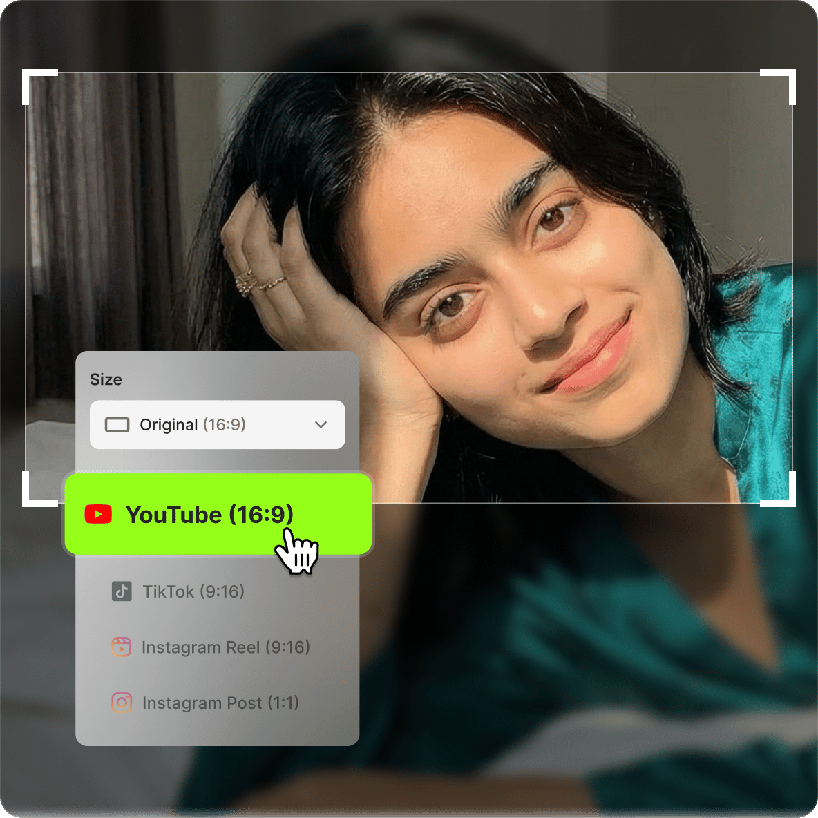 Alterar a proporção do vídeo