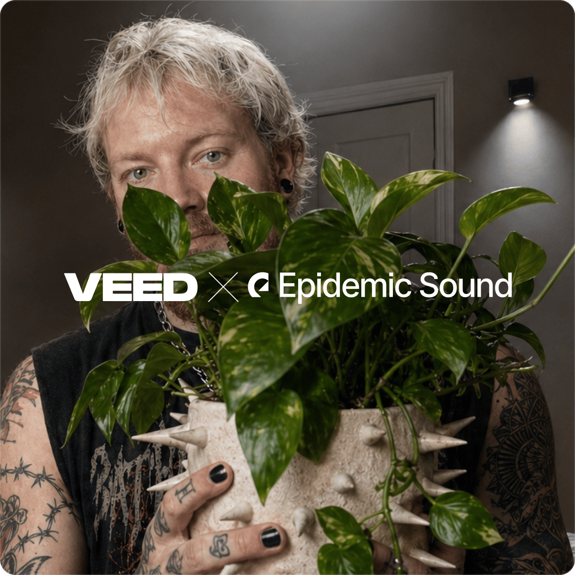 VEED × Epidemic Sound partnership enabling royalty-free music integration for video creators.