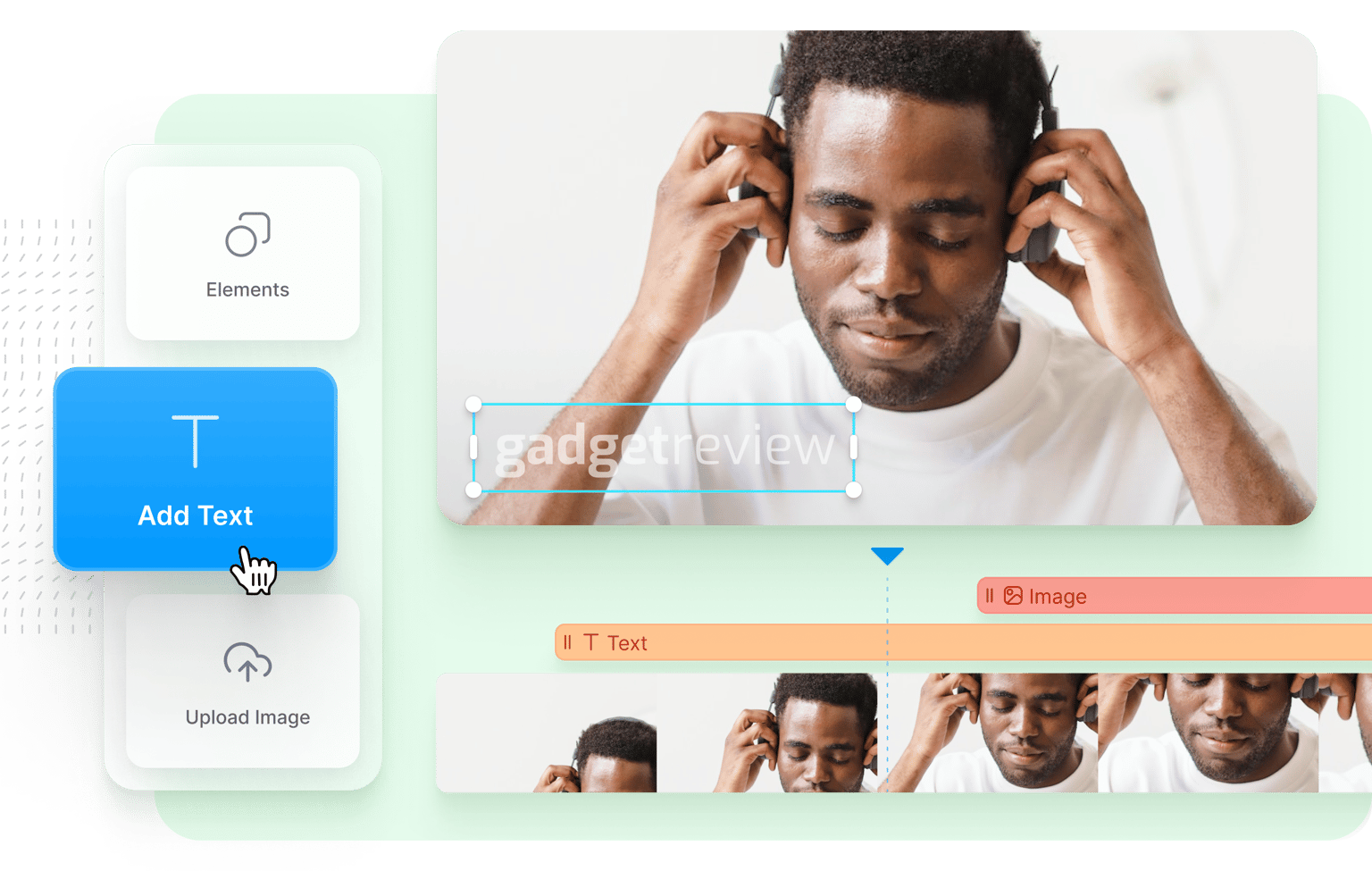 VEED's Watermark Maker showing customization panel on the left, video preview with applied watermark in center, and multiple watermark variations displayed below.