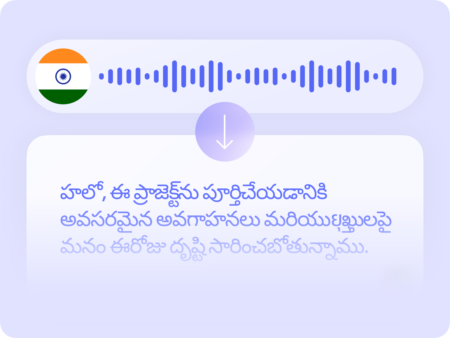 Telugu Audio to Text Converter