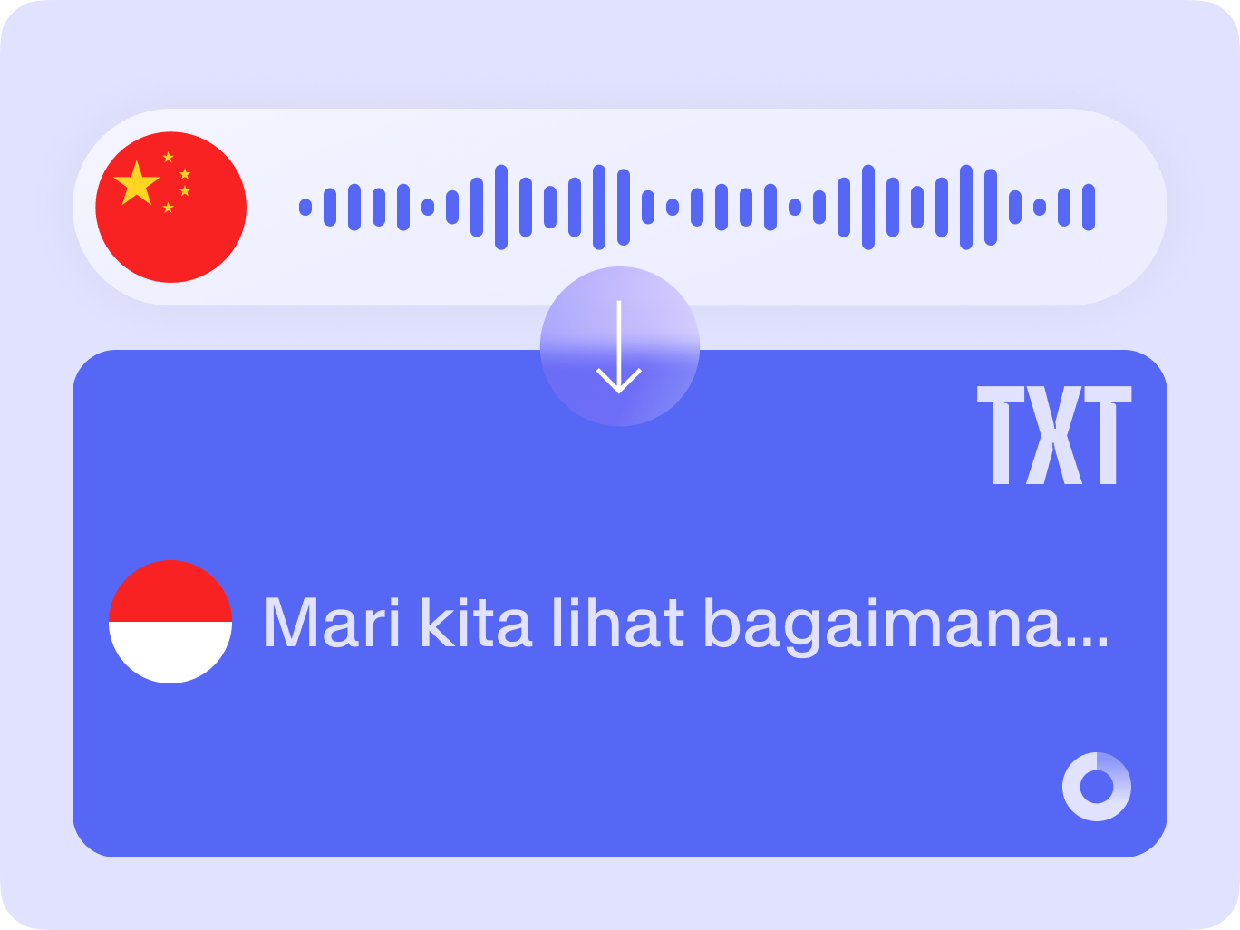 Translate Chinese Voice to Malay