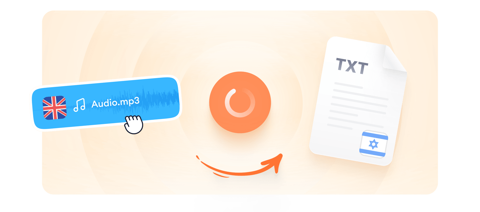 Translate English to Hebrew Audio