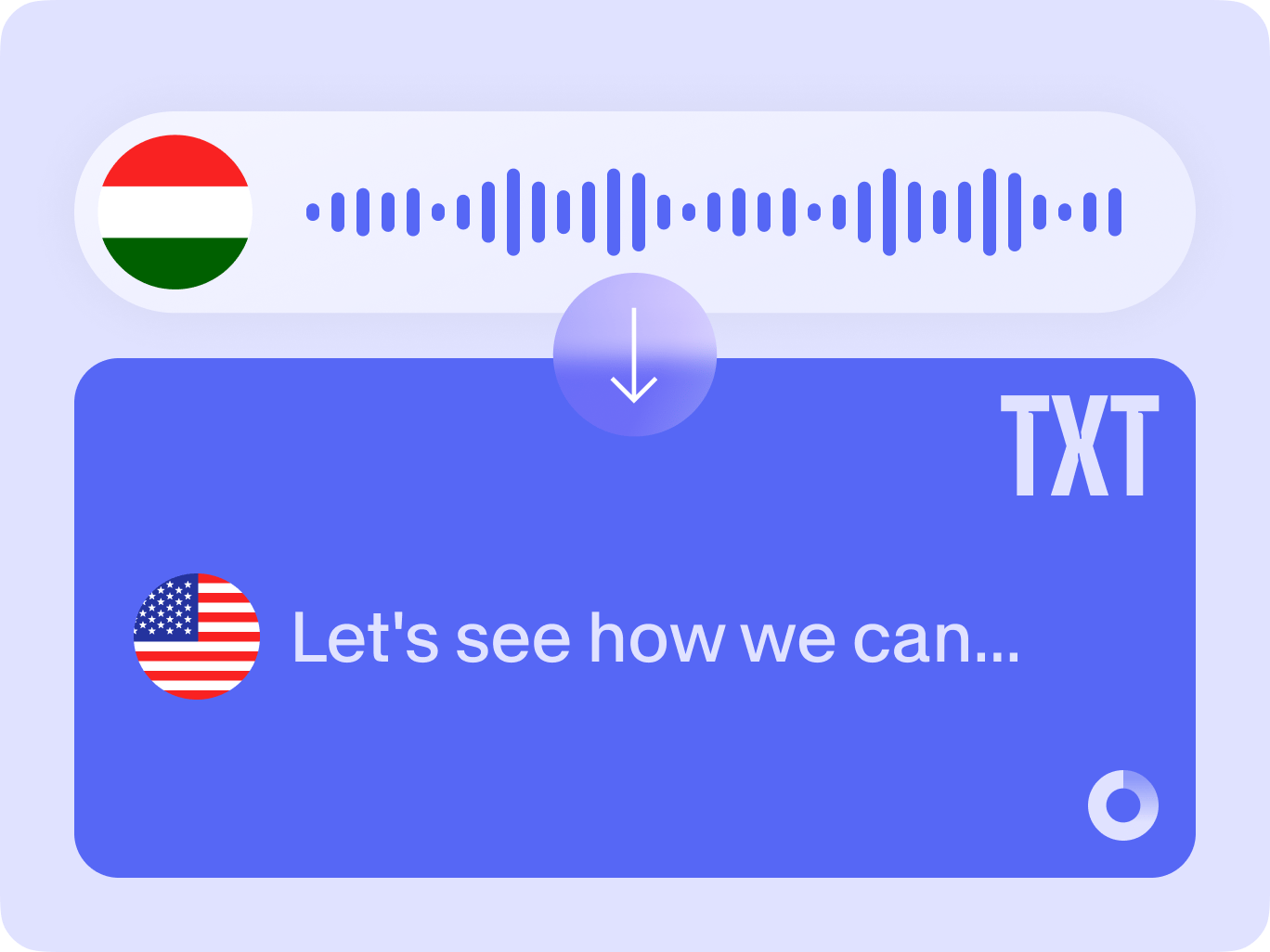 Translate Hungarian to English Audio