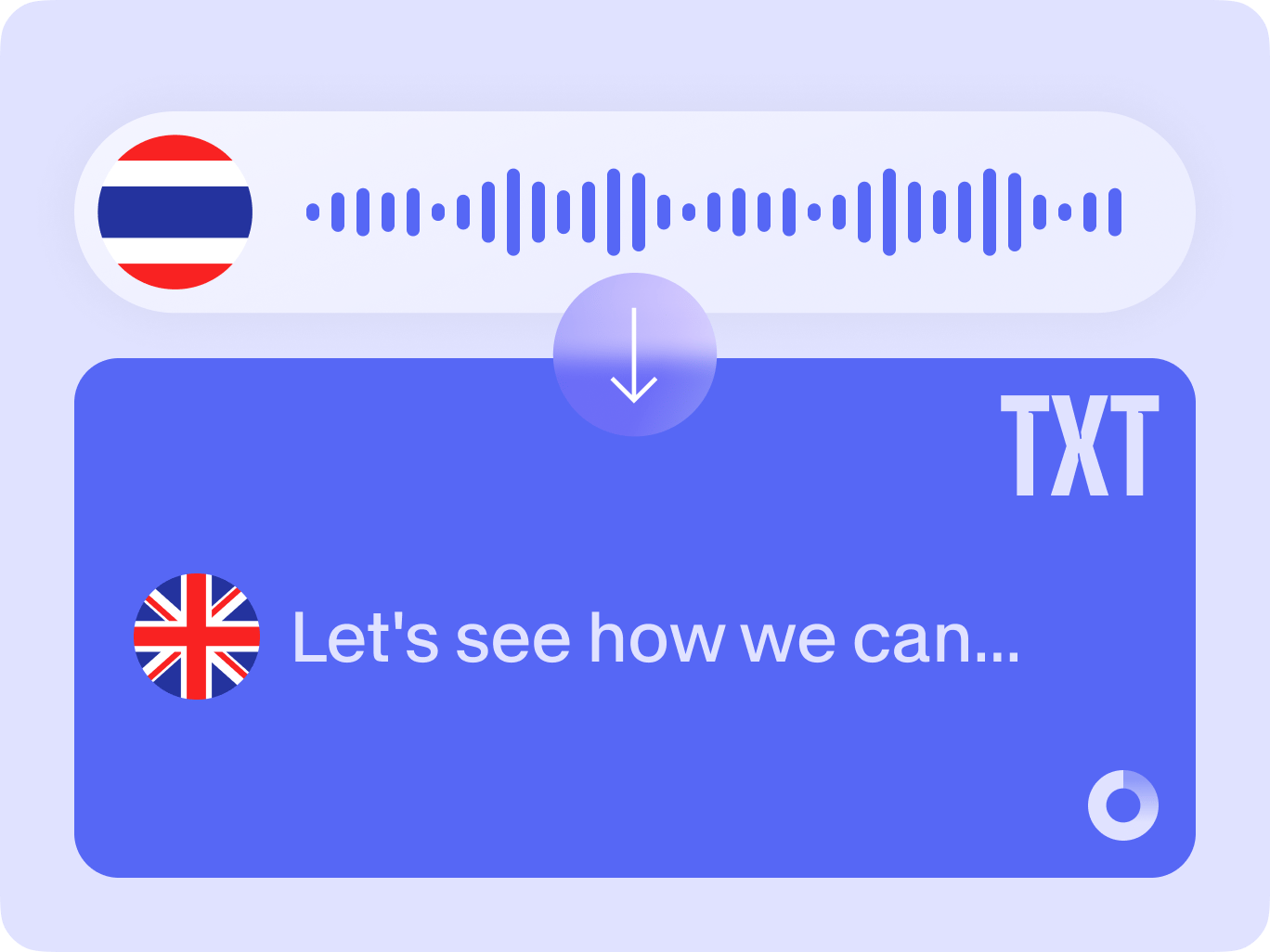 Translate Thai to English Audio