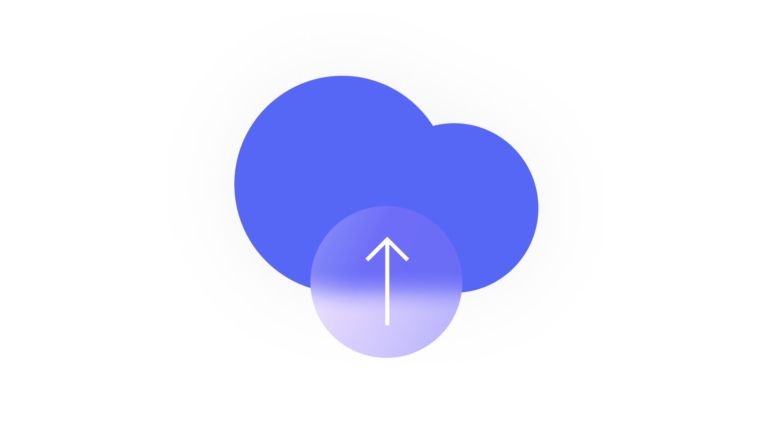 Cloud upload icon with upward arrow for submitting videos.