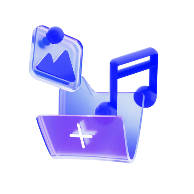 VEED's Stock Library consolidates images and audio in one place for adding to video projects.